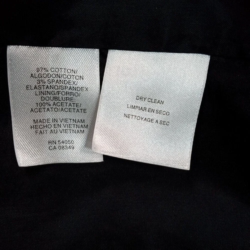 Jones New York‎ Womens Blazer Black 8 Lined Stretch Business Evening Jacket Coat